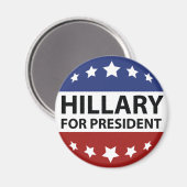 Hillary voor President Magneet (Voorkant / Achterkant)