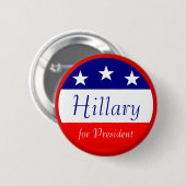 Hillary voor President Ronde Button 5,7 Cm (Voorkant /achterkant)