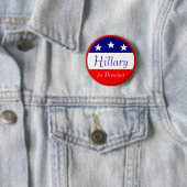 Hillary voor President Ronde Button 5,7 Cm (In situ)