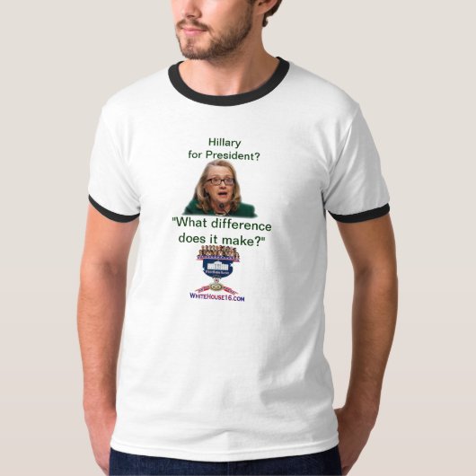 Hillary voor President? T-shirt (Voorkant)