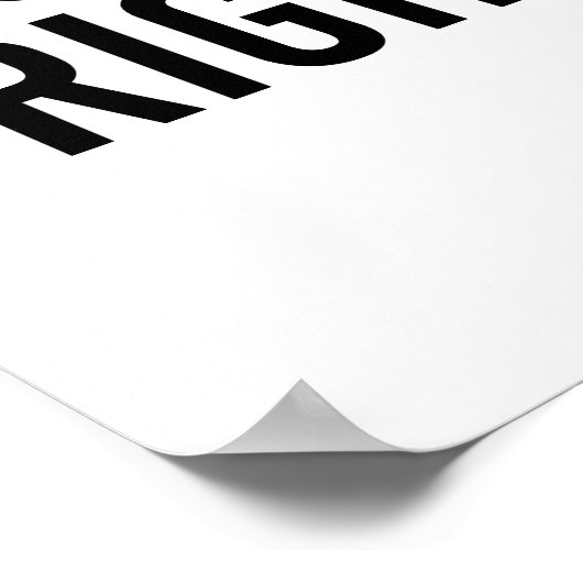 Hillary - Vrouwenrechten zijn mensenrechten - Poster (Hoek)