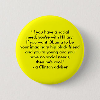 Hillary vs. Obama Ronde Button 5,7 Cm