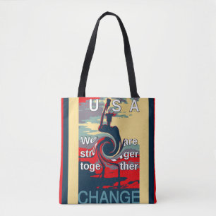 Hillary we zijn samen sterker tote bag
