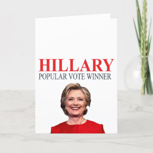 Hillary, winnaar van de populaire stemming! kaart