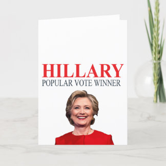 Hillary, winnaar van de populaire stemming! kaart