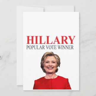 Hillary, winnaar van de volksstemming!