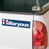 Hillaryous - Gewas H — - Bumpersticker (Op Truck)