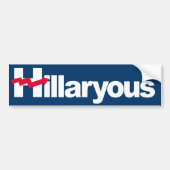 Hillaryous - Gewas H — -  Bumpersticker (Voorkant)