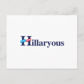 Hillaryous Hillary Briefkaart (Voorkant)