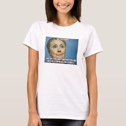 Hillary's aanhangers t-shirt (Voorkant)