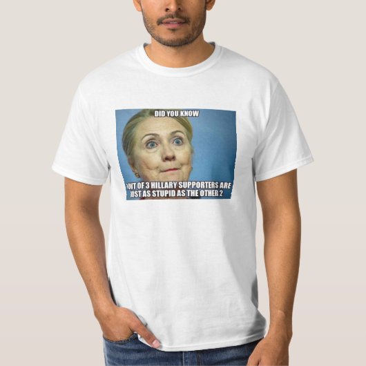 Hillary's aanhangers t-shirt (Voorkant)