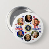Hillary's Health? Ronde Button 7,6 Cm (Voorkant /achterkant)