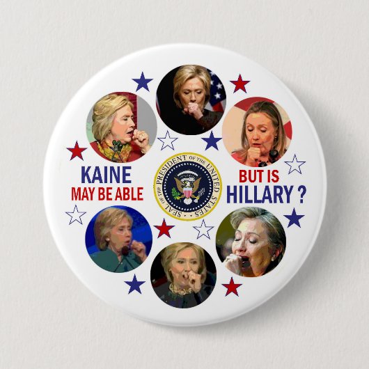 Hillary's Health? Ronde Button 7,6 Cm (Voorkant)