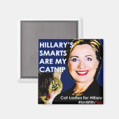 Hillary's slimme kattenkruid magneet (Voorkant / Achterkant)