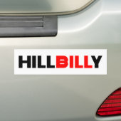 Hillbilly Bill Bumpersticker (Op auto)