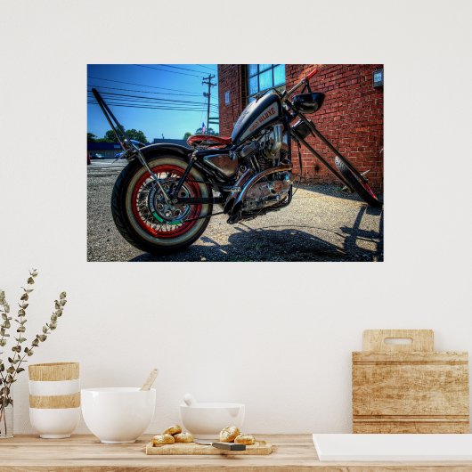 Hillbilly Deluxe Sportster Chop Poster (Keuken)