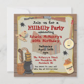Hillbilly Feest Uitnodiging (Voorkant)