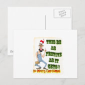 Hillbilly Festive als het wordt Briefkaart (Voorkant / Achterkant)