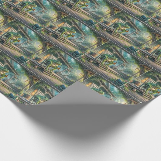 Hillbilly Frog Cadeaupapier (Hoek)