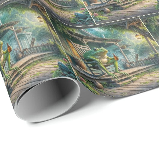 Hillbilly Frog Cadeaupapier (Rol Hoek)