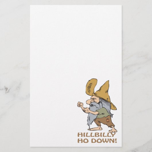 HillBilly Ho Down Briefpapier (Voorkant)