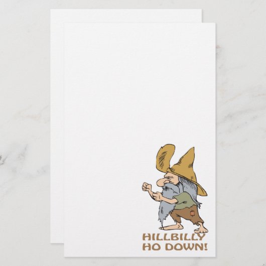 HillBilly Ho Down Briefpapier (Voorkant / Achterkant)