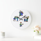 Hillbilly Jug Band Wall Clock Grote Klok (Huis)