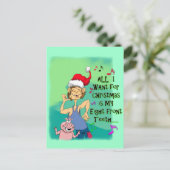 Hillbilly kerstKaart Feestdagenkaart (Staand voorkant)