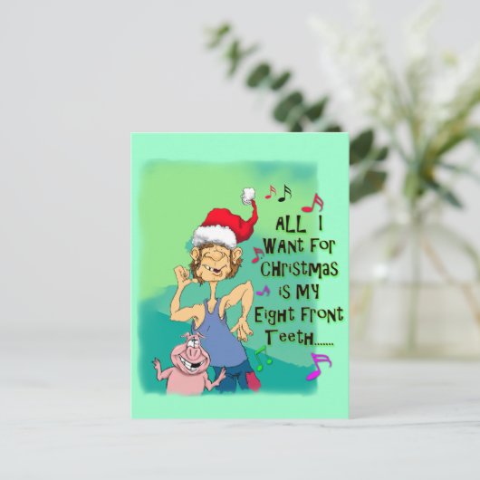 Hillbilly kerstKaart Feestdagenkaart (Staand voorkant)