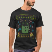 Hillbilly Kerstmis Ugly Sweater Redneck White T-shirt (Voorkant)