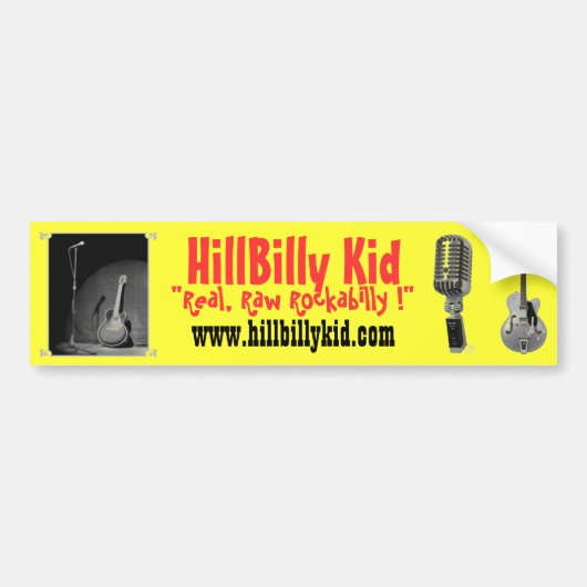 HillBilly Kind Bumpersticker (Voorkant)