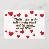 Hillbilly Love Quote Informatiekaartje (Voorkant)