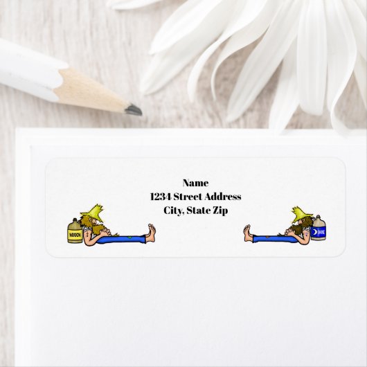 Hillbilly Moonshiners Return Address Label (Insitu)