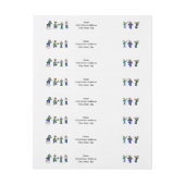 Hillbilly Musicians Wraparound Address Label (Vel)