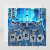 Hillbilly Party! Jean Overalls Pset en Duct Tape Kaart (Voorkant)