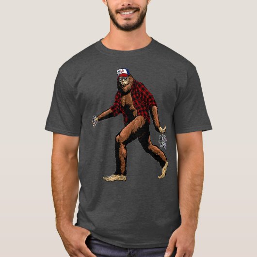 Hillbilly Rednek Patriotic Beer Drink T-shirt (Voorkant)