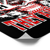 Hillcrest Patriots Logo haten ons omdat ze ons min Poster (Hoek)