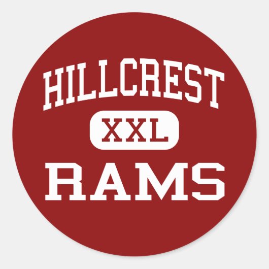 Hillcrest - Rammen - Hoog - Simpsonville Ronde Sticker (Voorkant)