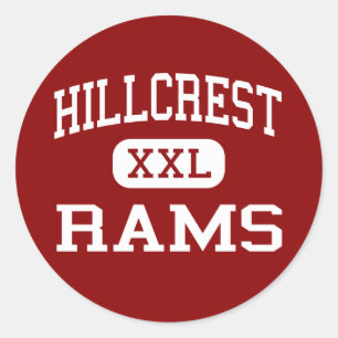 Hillcrest - Rams - High - Simpsonville Ronde Sticker