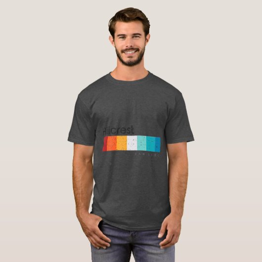  Hillcrest San Diego Retro Design T-shirt (Voorkant volledig)