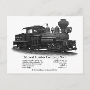 Hillcrest Shay No. 1 Briefkaart