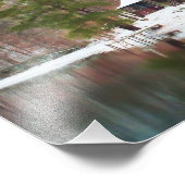 Hillfarm Rustic Cabin in de Bossen - Afdrukken Foto Afdruk (Hoek)