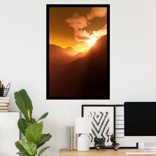 Hillfire (variatie) poster (Thuiskantoor)