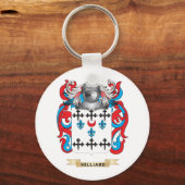 Hilliard Coat of Arms (familiekust) Sleutelhanger (Voorkant)