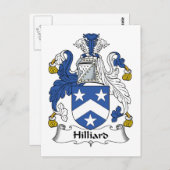 Hilliard Family Crest Briefkaart (Voorkant / Achterkant)