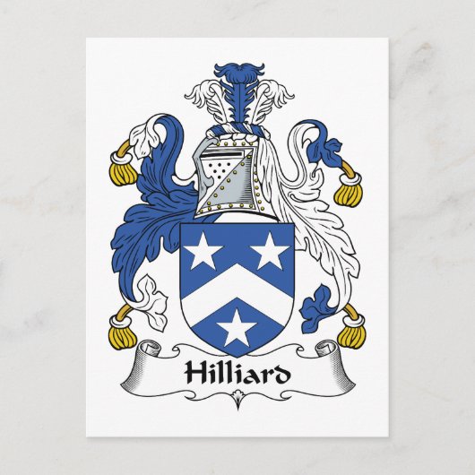 Hilliard Family Crest Briefkaart (Voorkant)