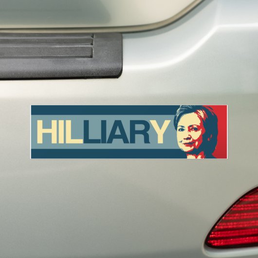 HILLIARY - Anti-Hillary Propaganda - -  Bumpersticker (Op auto)