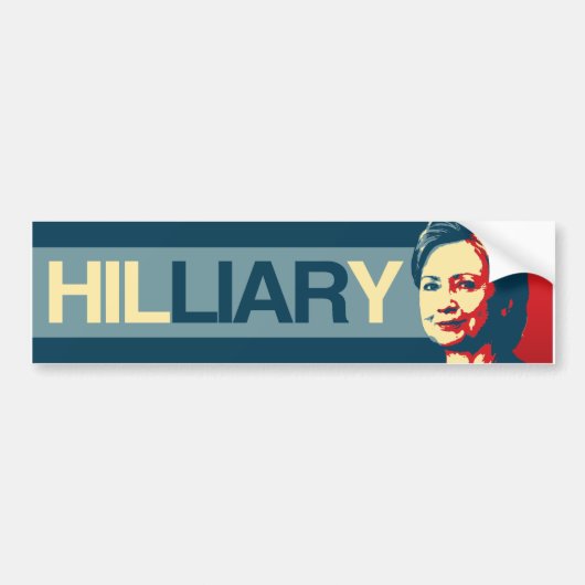 HILLIARY - Anti-Hillary Propaganda - -  Bumpersticker (Voorkant)