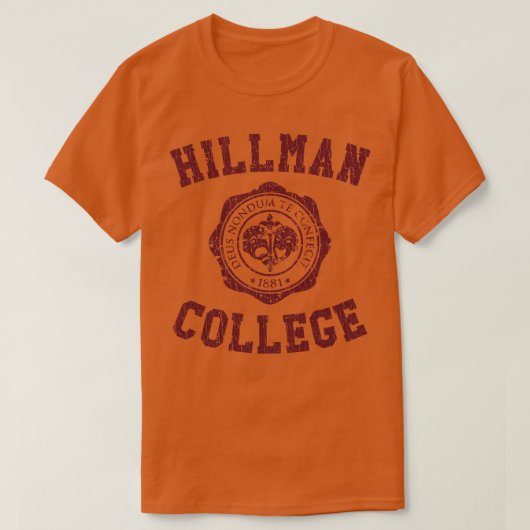 Hillman College 1881 T-shirt (Design voorkant)