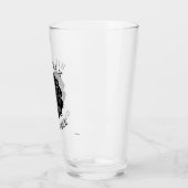 Hillmax Groknowledge Logo Zwart Wit Pint Glas (Links)